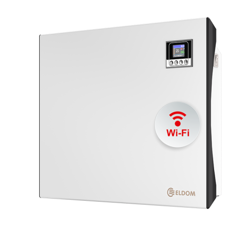 Конвектор ELDOM Galant RH01W05W-W, стенен, с електронно Wi-Fi управление, 500W 